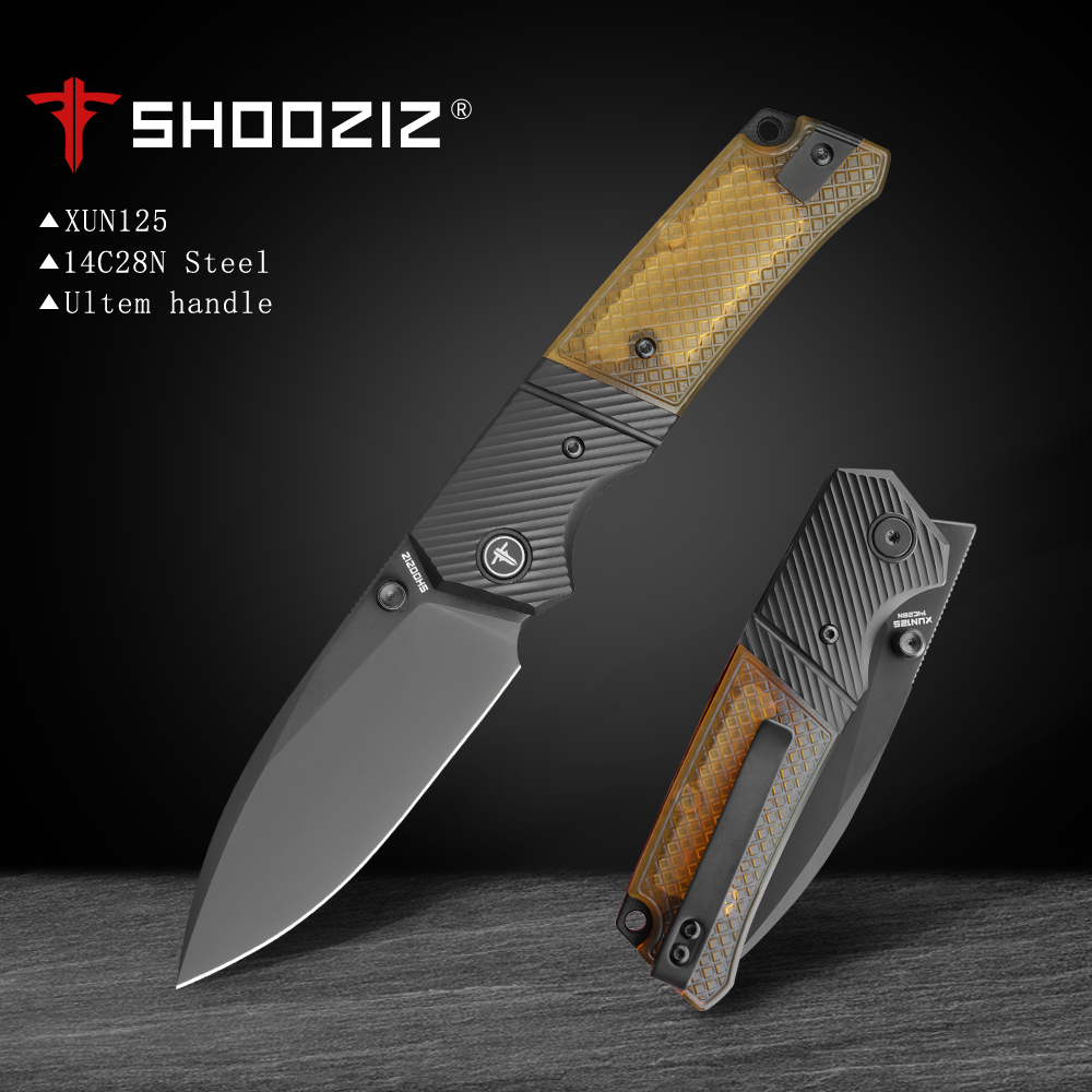 Edc Carry Knife - Shooziz XUN125, Folding Pocket Knife for