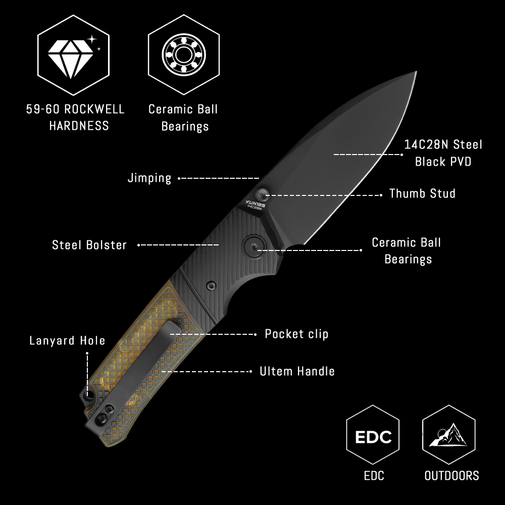 Shooziz XUN125, Folding Pocket - Edc Carry Knife 评论和价格