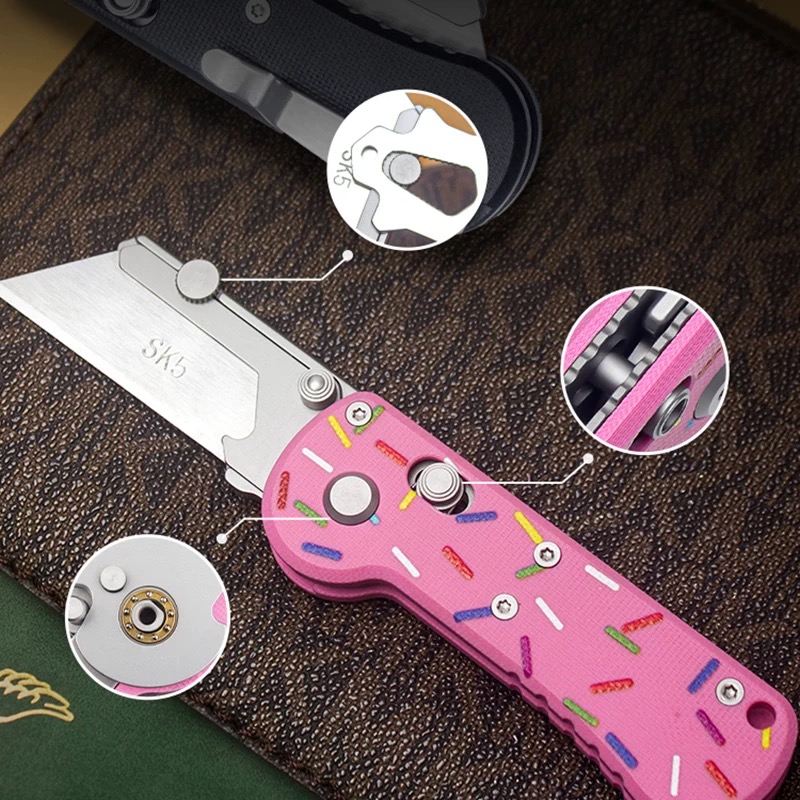 BHBT G10 Mini Folding Pocket U - Edc Carry Knife 评论和价格