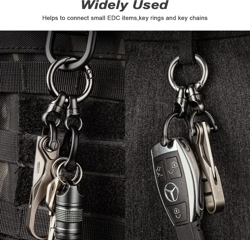 Titanium Key Ring With Round C - Edc Carry Clip 评论和价格